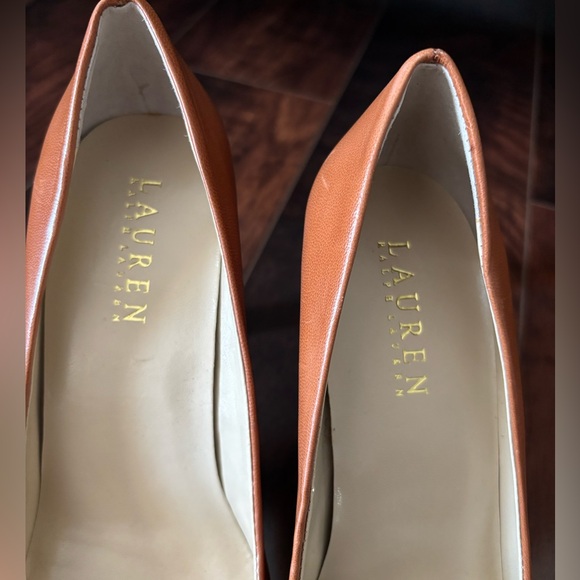 Ralph Lauren Classic Cognac Brown Heels NWOT - Picture 4 of 10